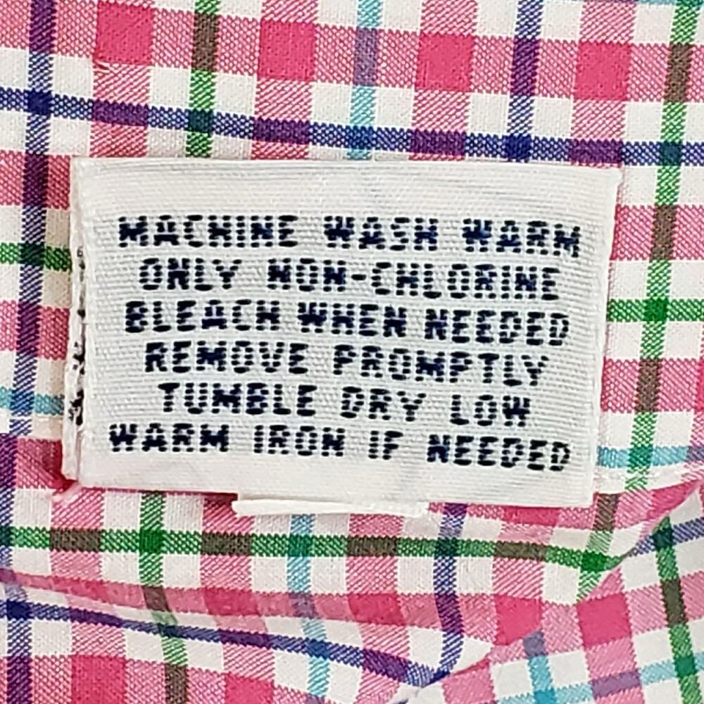 Polo Ralph Lauren Shirt Oxford Button Down Mens Size XXL Plaid Pink Long Sleeve - Picture 10 of 11